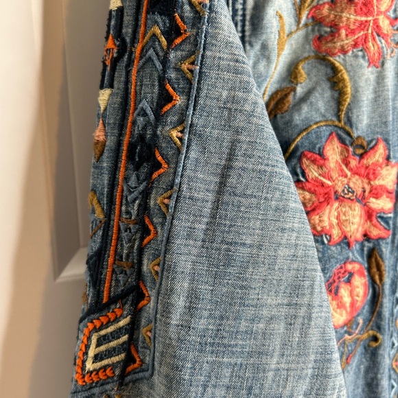 Driftwood Women’s Sandy Snap Up Shirt Embroidered Bohemian Hippie Country 758 - Picture 5 of 11